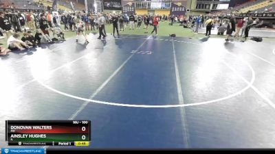 100 lbs Cons. Round 1 - Ainsley Hughes, IL vs Donovan Walters, MO