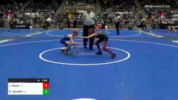 76 lbs Consolation - Joelan Coyer, Michigan West Wrestling vs Rush Jennett, Sebolt Wrestling Academy