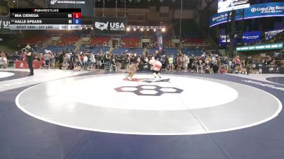 207 lbs Champ. Rd Of 16 - Mia Cienega, WA vs Halle Spears, MI