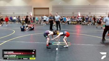 60 lbs Round 3 (6 Team) - Dax Quinn, Ragin Raisins Wrestling Club vs Gage Garner, Backyard Brawlers
