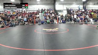 126 lbs Cons. Semi - Danner Wiseman, Moorcroft vs Greg Vrooman, Douglas