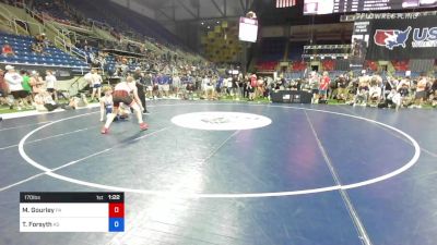 170 lbs Cons 16 #1 - Mason Gourley, Pennsylvania vs Tad Forsyth, Kansas