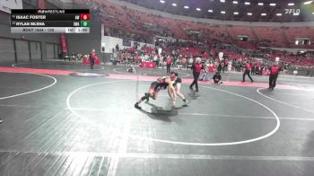 130 lbs 1st Place Match - Rylan Mlsna, Sarbacker Wrestling Academy vs Isaac Foster, Aviators Wrestling