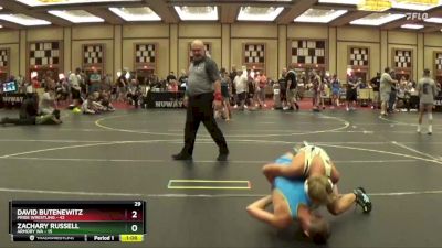 125 lbs Semis & 1st Wrestleback (8 Team) - Zachary Russell, Armory WA vs David Butenewitz, Pride Wrestling