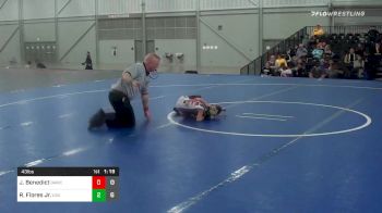 43 lbs Prelims - Jayden Benedict, BAWC vs Richie Flores Jr., Team USA