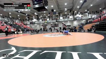 138 lbs Consi Of 8 #2 - Hadleigh Bluejack, Wyandotte HS Girls vs Ava Billingsly, Sapulpa High School Girls