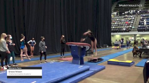 Grace Nilson - Women's Pairs, Omaha Gymnastics Academy - 2021 Women's Xcel Region 4 Championships