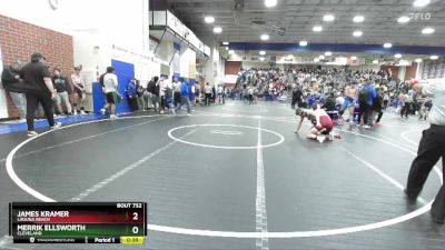 165 lbs Cons. Round 2 - James Kramer, Laguna Beach vs Merrik Ellsworth, Cleveland