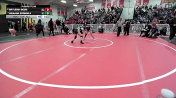 125 lbs Quarterfinal - Bryleigh Delis, Santa Rosa Academy vs Arianna Estrella, Hesperia