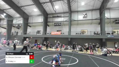 88 lbs 5th Place - Aly Rincon Cormier, Team Aggression vs Elsa Finley, Big Cat Wrestling