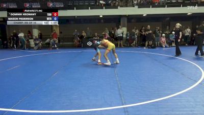 96 lbs Champ. Rd Of 16 - Dominik Keomany, Team Donahoe vs Mason Pederson, Well Trained