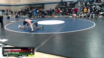 121 lbs Champ. Round 2 - Zachary Kellogg, Rogers vs Maverick Borreson, Scott West