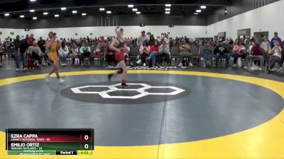 80 lbs Semis & 1st Wrestleback (8 Team) - Ezra Cappa, Legacy National Team vs Emilio Ortiz, Indiana Outlaws