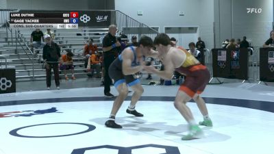 86 kg Cons. Sub-quarters - Luke Duthie, California Regional Training Center (CA RTC) vs Gage Yackee, Navy Wrestling Club