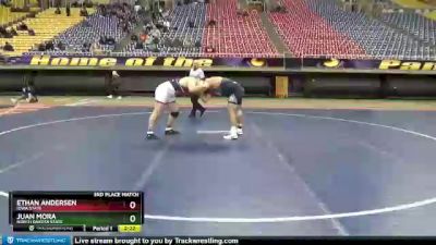 285 lbs 3rd Place Match - Ethan Andersen, Iowa State vs Juan Mora, North Dakota State