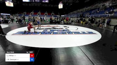 144 lbs 7th Place - Jake Miller, OK vs Brayden Canoyer, NE