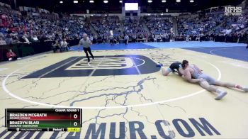 5A-144 lbs Champ. Round 1 - Braeden McGrath, Bonner Springs vs Braedyn Blasi, Goddard-Eisenhower
