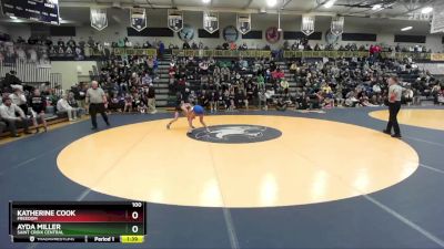 100 lbs Semifinal - Katherine Cook, Freedom vs Ayda Miller, Saint Croix Central