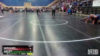 1 - 285 lbs Quarterfinal - Justin Suarez, Northampton High School vs Gabe Frye, Northwood