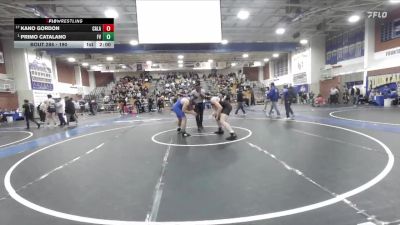 190 lbs Champ. Round 2 - Primo Catalano, Fountain Valley vs Kano Gordon, Calabasas