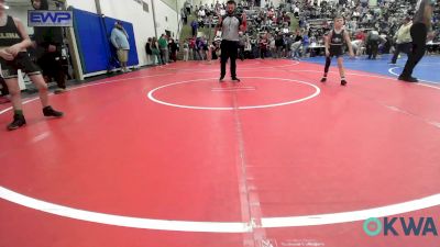 64 lbs Quarterfinal - Bentley Hughart, Raw Wrestling Club vs Conner Woods, Salina Wrestling Club