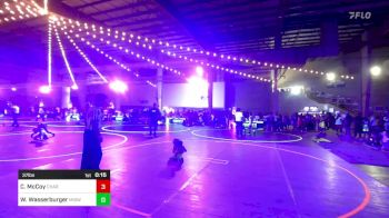 37 lbs 5th Place - Calvin McCoy, Chargers WC vs Wacey Wasserburger, Midwest Destroyers