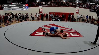 57 kg Champ. Round 1 - Brock Rothermel, Pennsylvania vs Koufax Christensen, Oklahoma Regional Training Center