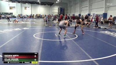 174 lbs Quarterfinal - Mathew Wirth, Roanoke College vs Dylan Weaver, Shenandoah University