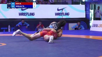 68 kg 1/8 Final - Brooklyn Sariah Hays, United States vs Beibit Seidualy, Kazakhstan