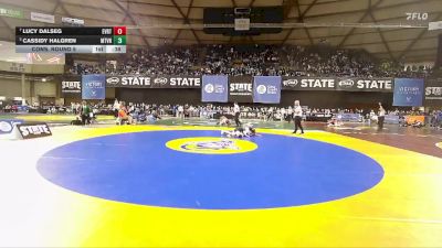 Girls 3A 120 lbs Cons. Round 5 - Lucy Dalseg, Everett (Girls) vs Cassidy Halgren, Mount Vernon (Girls)