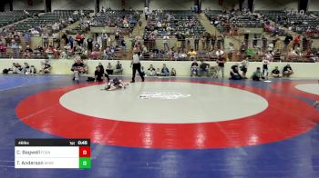 46 lbs Semifinal - Carter Bagwell, Foundation Wrestling vs Tetsuo Anderson, Spartans Wrestling Club