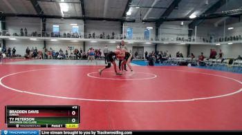 141 lbs Cons. Round 3 - Ty Peterson, Wisconsin-Eau Claire vs Bradden Davis, Eureka