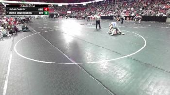 D3-150 lbs Cons. Round 1 - Logan Carley, Omro vs Jacob Dannenberg, Mineral Point