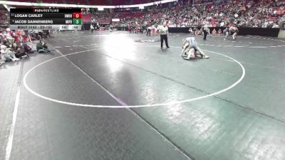 D3-150 lbs Cons. Round 1 - Logan Carley, Omro vs Jacob Dannenberg, Mineral Point