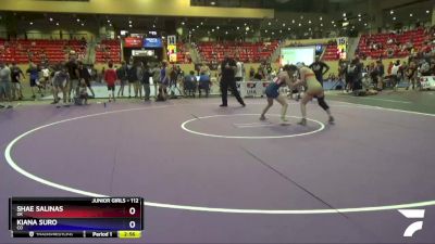 112 lbs Quarterfinal - Shae Salinas, OK vs Kiana Suro, CO