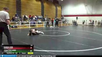 106 lbs Champ. Round 1 - Coaltyn Laird, Lander Valley vs Kaden Orr, Natrona County