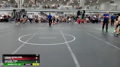 144 lbs Round 6 (8 Team) - Michael Turi, Mat Assassins vs Logan Sichelstiel, Scorpions