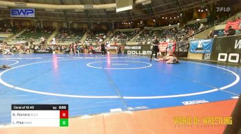 76 lbs Consi Of 16 #2 - Brody Romero, Goldmans Wrestling Academy Of The Rockies vs Levi Pike, Michigan West Wrestling Club