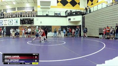 102 lbs Round 2 - Jeremy Carver, Delta Wrestling Club Inc. vs Dean Senteney, Contenders Wrestling Academy