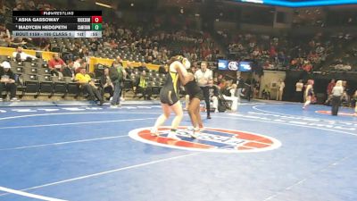 190 Class 1 lbs Cons. Round 1 - Asha Gassoway, Rockwood Summit vs Madycen Hedgpeth, Cameron