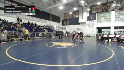 105 lbs 7th Place Match - Isabella Ramirez, San Fernando vs Avery Lin, Mission Viejo