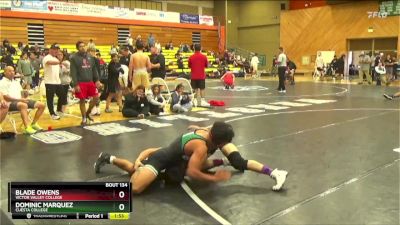 125 lbs Semifinal - Dominic Marquez, Cuesta College vs Blade Owens, Victor Valley College