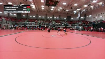 215 lbs Quarterfinal - Rade Ostrander, Keller Timber Creek vs Zacary Adams, Eastwood