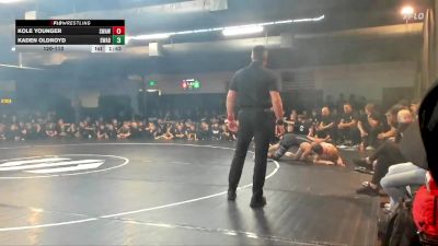 120-113 lbs Finals (2 Team) - Kole Younger, White vs Kaden Oldroyd, Black