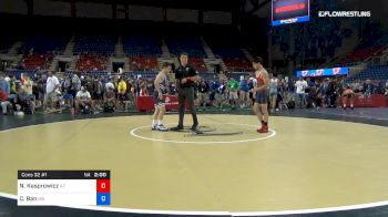 120 lbs Cons 32 #1 - Noah Kasprowicz, Arizona vs Carter Ban, Minnesota