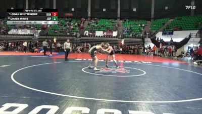 6A 175 lbs Cons. Round 4 - Logan Whittemore, Southside Gadsden vs Chase Waits, Jasper