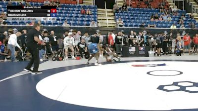 120 lbs Champ. Rd Of 128 - Derion Williams, Ohio vs Miles Molina, Maryland