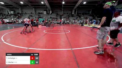 180 lbs Rr Rnd 2 - Tanner Arledge, Ohio Gold vs Zane Butler, Ride Out Wrestling Club