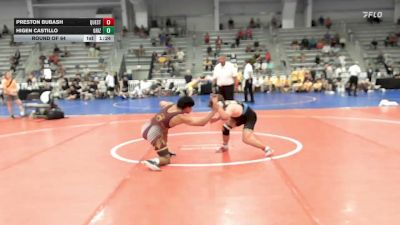 120 lbs Round Of 64 - Preston Bubash, Quest School Of Wrestling Gold - HSB vs Higen Castillo, Grizzly Wrestling Club - HSB