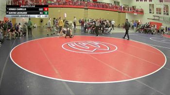 138 lbs Champ. Round 3 - Jonas Camillo, Cascade vs Justin Leonard, Hillsboro